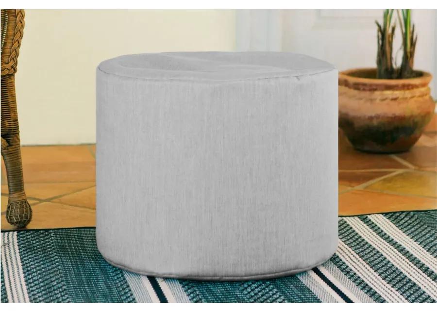 Jana Outdoor Ottoman / Side Table in Gray by Foam Labs