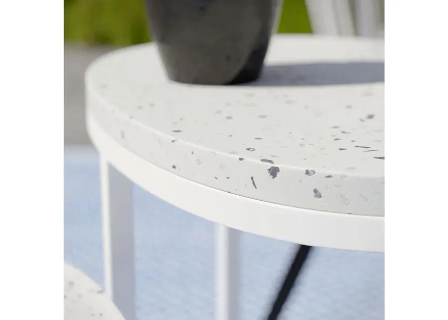 Marina 2-pc. Outdoor Accent Table Set in White by SEI Furniture