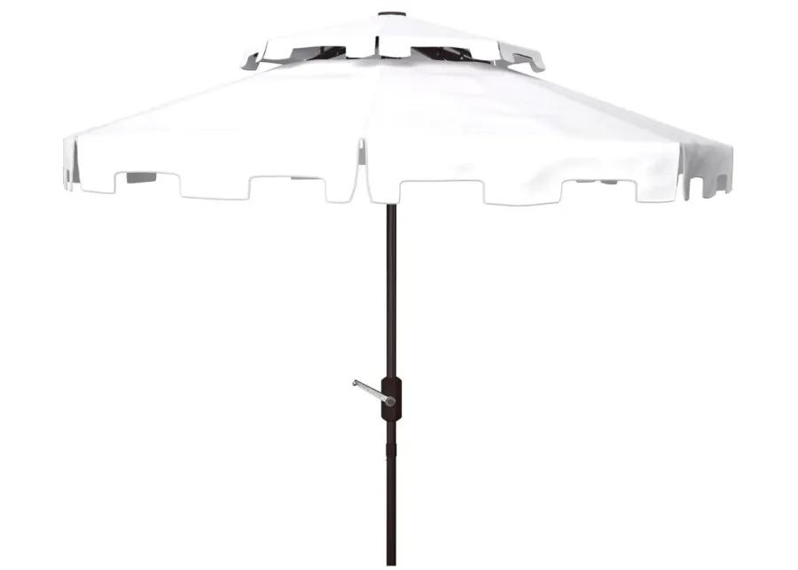 Burton 9 ft Double Top Market Umbrella in Rustic Brown by Safavieh