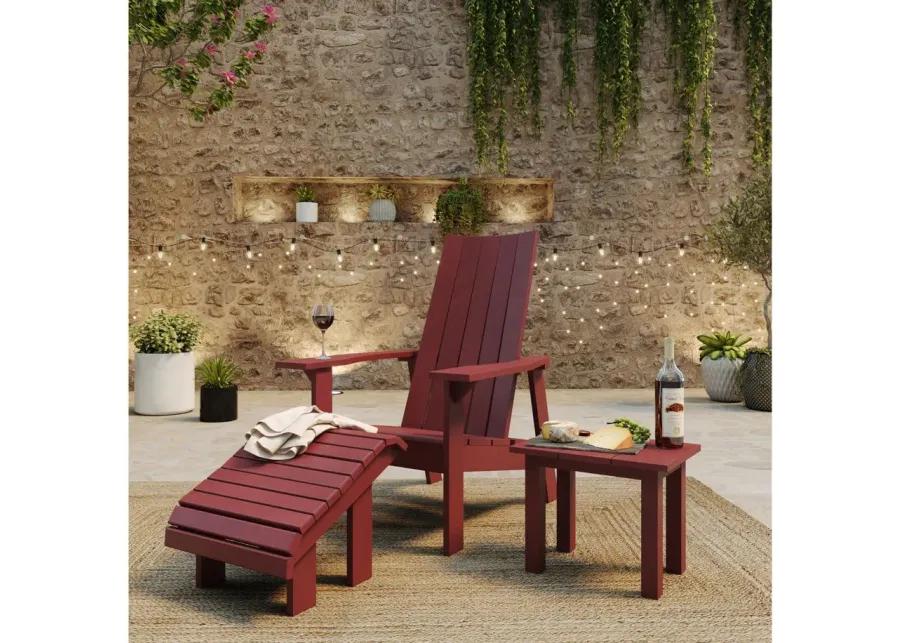 Capterra Casual Recycled Outdoor Side Table in Red Rock by C.R. Plastic Products