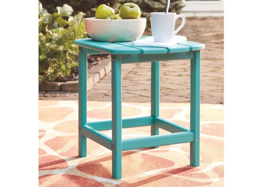 Outdoor End Table in Turquoise by Ashley Express