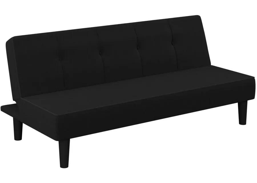 Rilson Convertible Futon in Black by Lifestyle Solutions