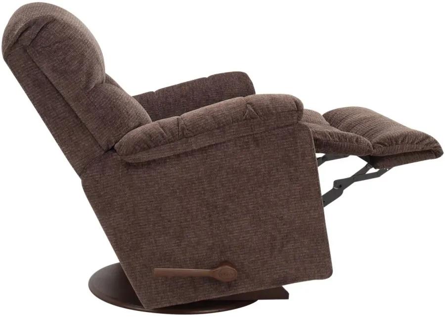 Morrie Chenille Swivel Rocker Recliner in Mocha by La-Z-Boy Recliner