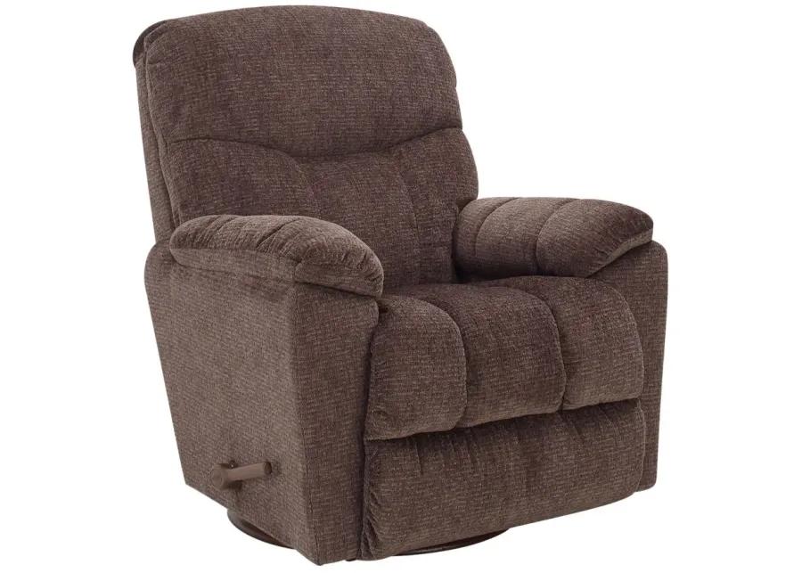 Morrie Chenille Swivel Rocker Recliner in Mocha by La-Z-Boy Recliner