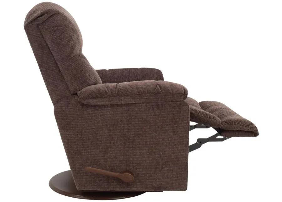 Morrie Chenille Swivel Rocker Recliner in Mocha by La-Z-Boy Recliner