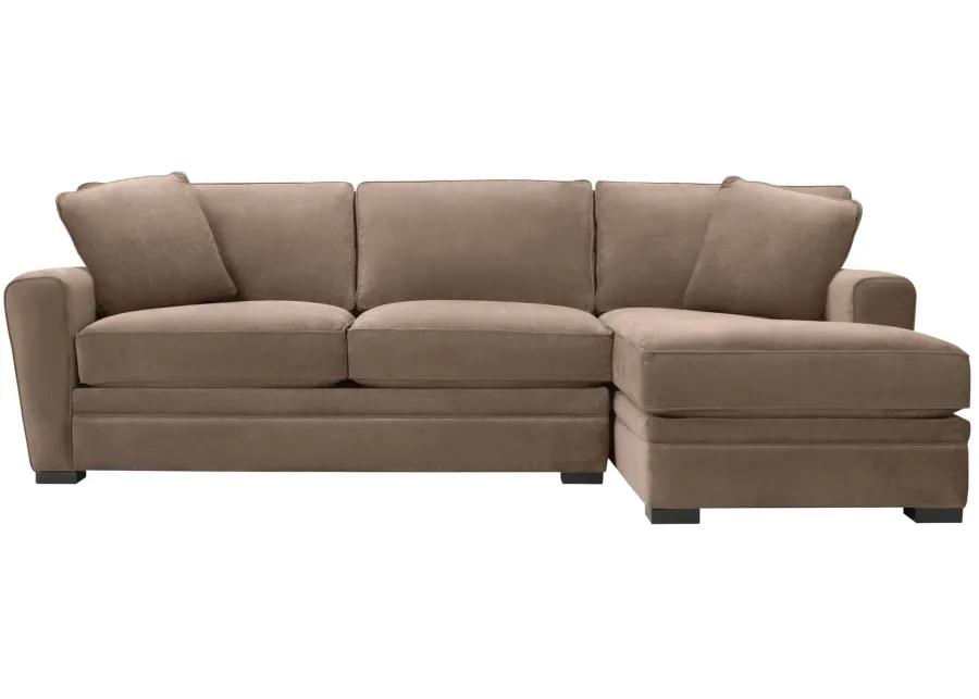 Artemis II 2-pc. Full Sleeper Right Arm Facing Sectional Sofa in Gypsy Taupe by Jonathan Louis