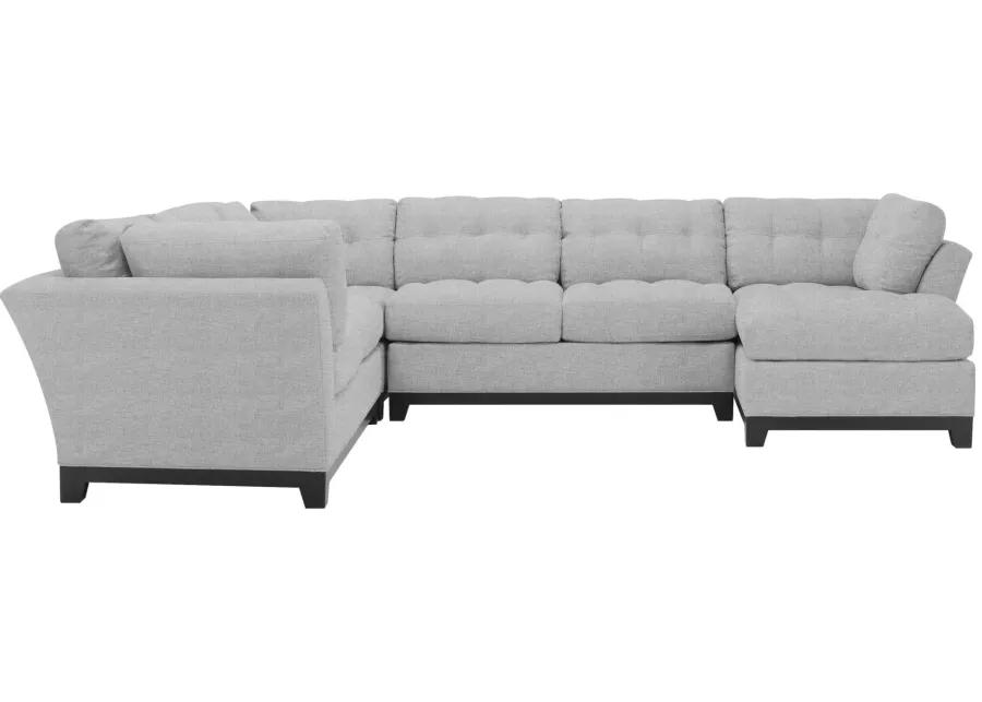 Metropolis 4-pc. Right Hand Facing Sectional Sofa in Santa Rosa Ash by H.M. Richards