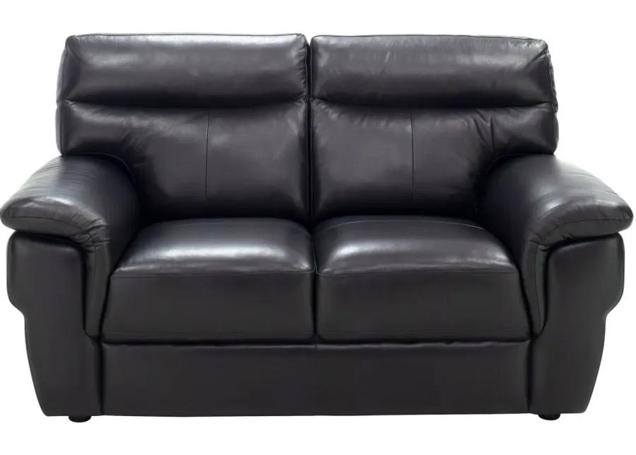 Luca 2-pc. Sofa and Loveseat Set in Black by Chateau D'Ax