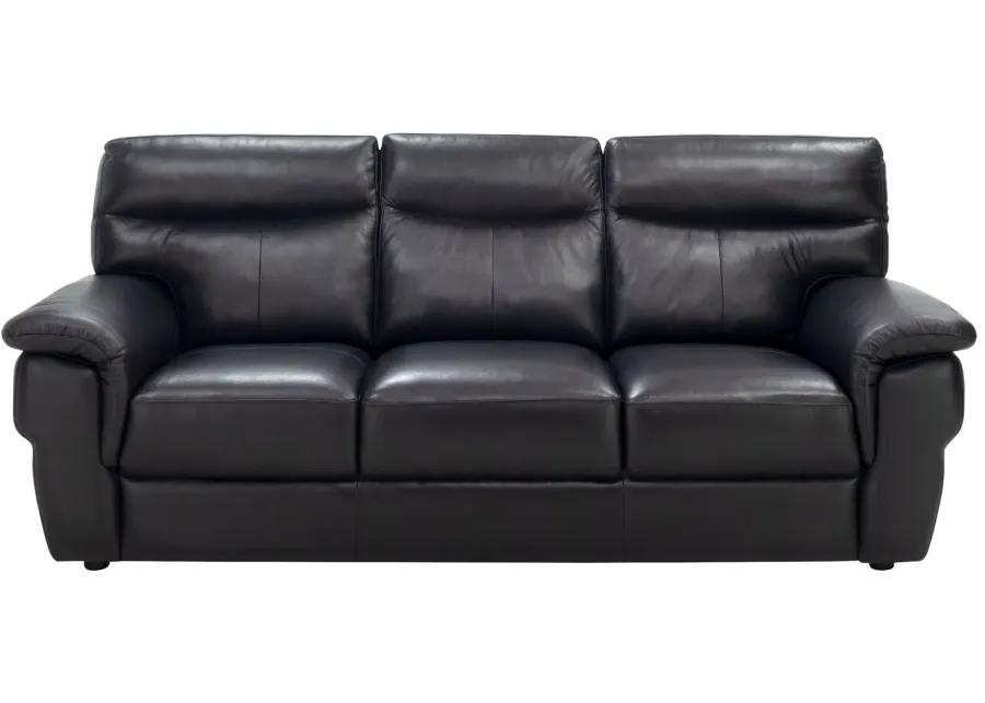 Luca 2-pc. Sofa and Loveseat Set in Black by Chateau D'Ax