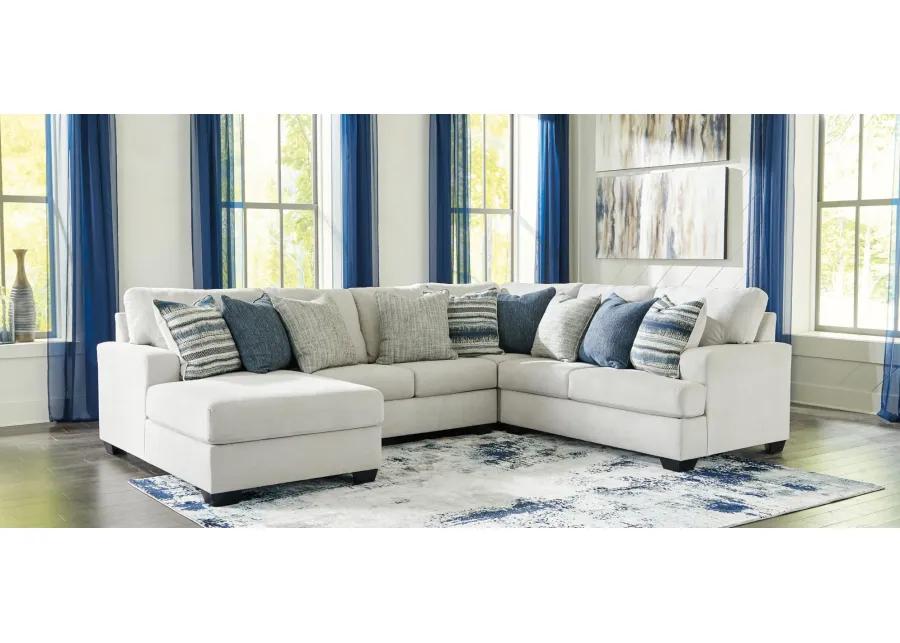 Lowder 4-pc. Sectional with Chaise in Stone by Ashley Furniture