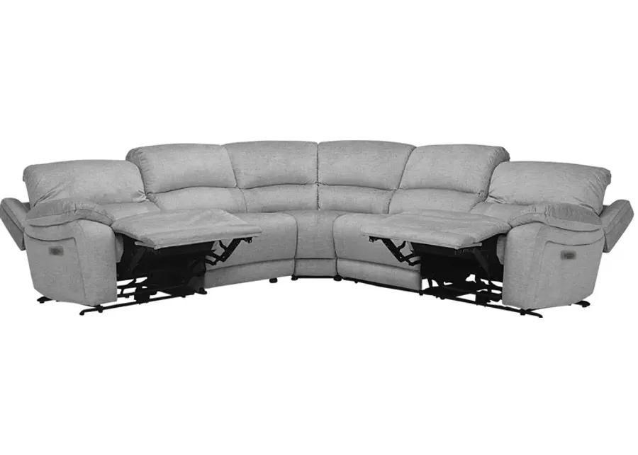 Marley 5-pc. Power Sectional in Gray by Bellanest