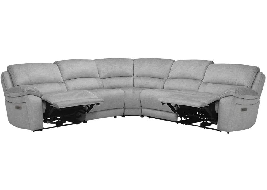 Marley 5-pc. Power Sectional in Gray by Bellanest