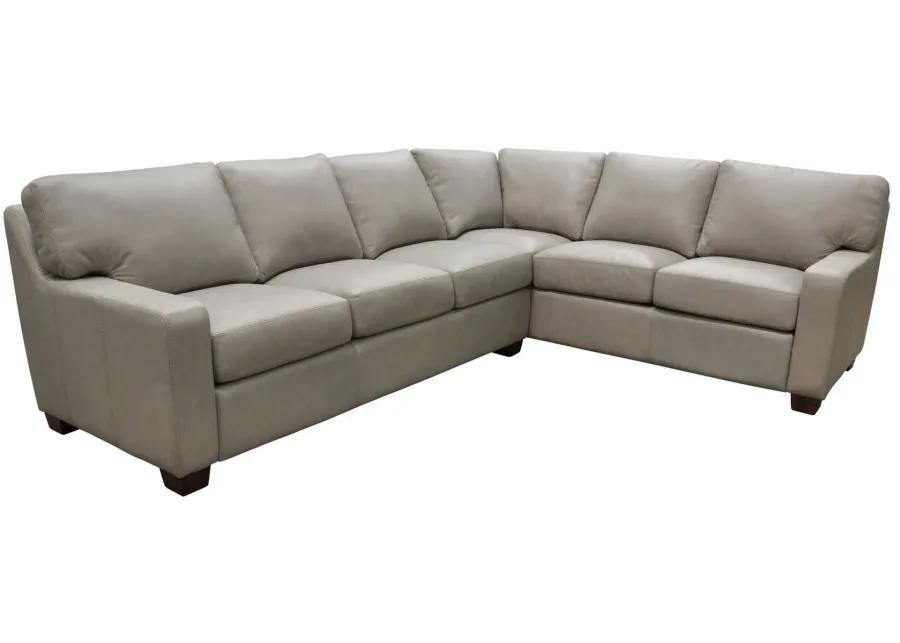 Albany 2-pc. Sectional Sofa in Urban Arctic by Omnia Leather