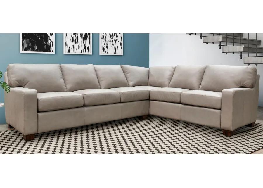 Albany 2-pc. Sectional Sofa in Urban Arctic by Omnia Leather