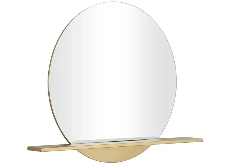 Ivy Collection Gold Metal Glam Wall Mirror in Gold by UMA Enterprises