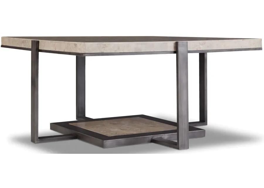 Tanner Square Cocktail Table in Gray by Hooker Furniture