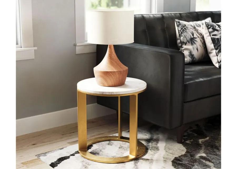 Helena Side Table in White by Zuo Modern