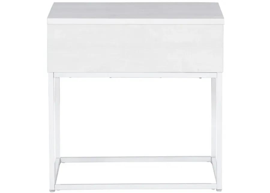 Deznee End Table in White by Ashley Express