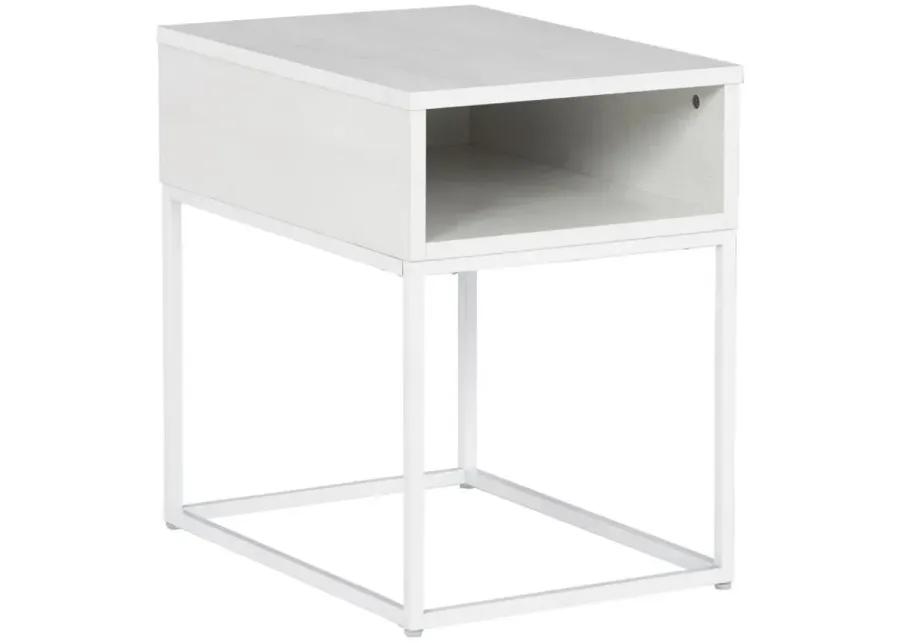 Deznee End Table in White by Ashley Express