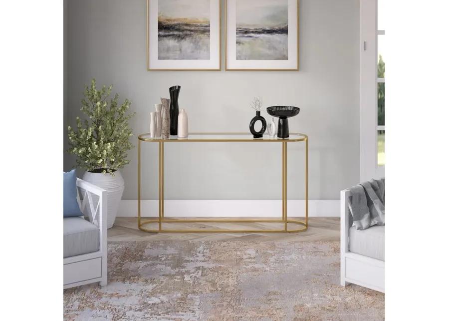 Santana 54" Console Table in Brass by Hudson & Canal