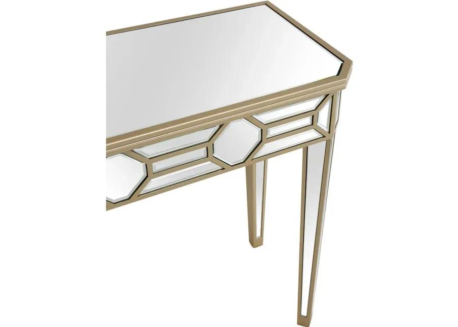 Lilian Sofa Table in Champagne by CAMDEN ISLE