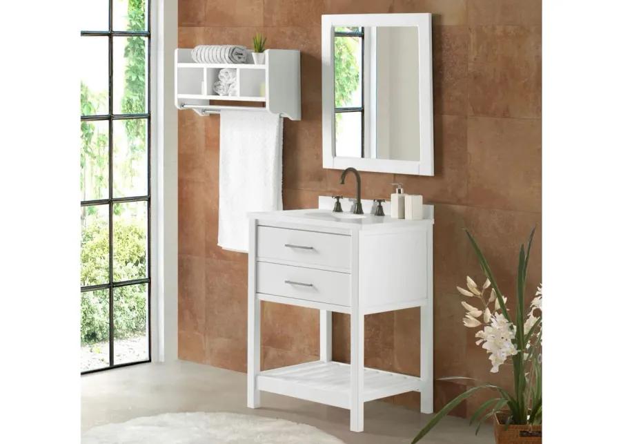 Harrison 24" Vanity Cabinet in White by Bolton Furniture