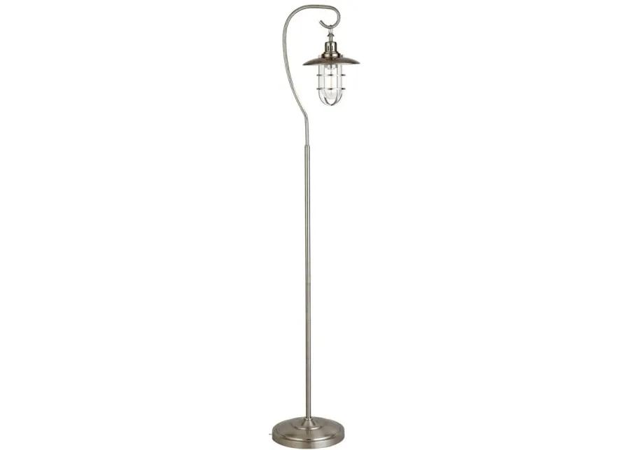 Darwin Floor Lamp in Brushed Nickel by Hudson & Canal