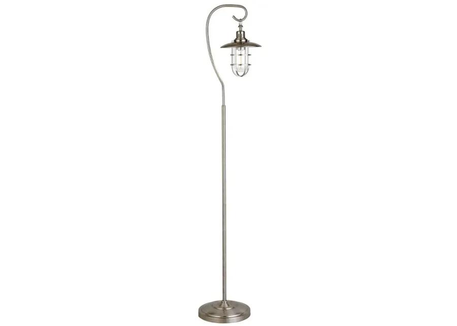 Darwin Floor Lamp in Brushed Nickel by Hudson & Canal