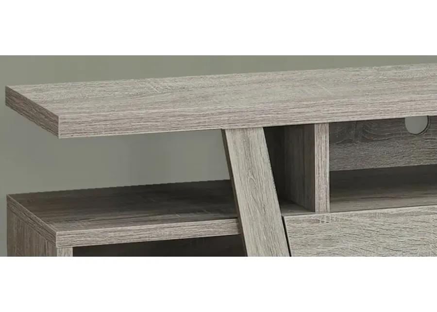 Gilda 60" TV Console in Dark Taupe by Monarch Specialties