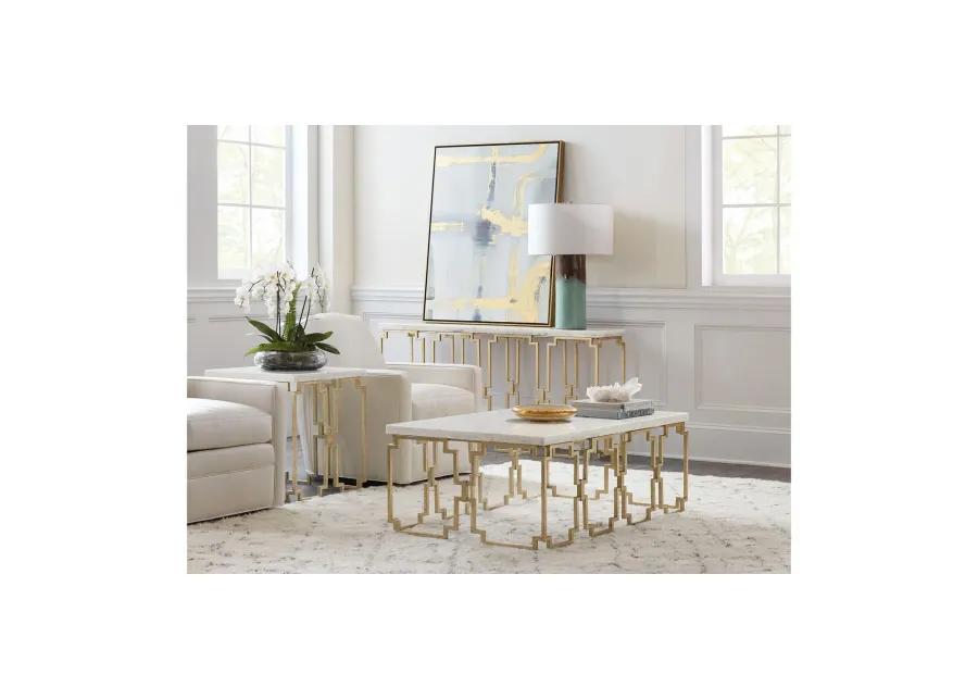 Evermore Console Table in Gold by Hooker Furniture