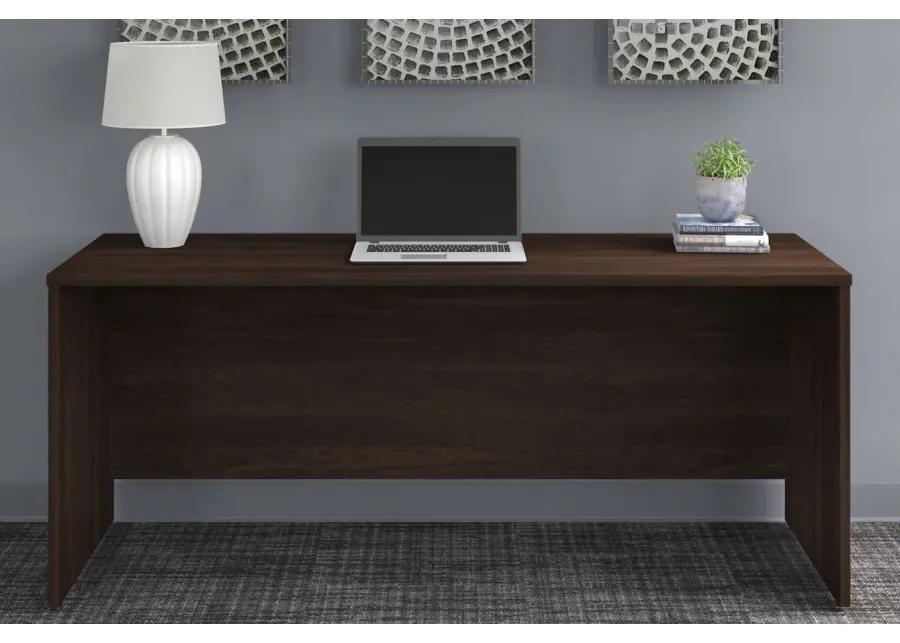 Office 500 72W x 24D Credenza Desk in Black Walnut by Bush Industries