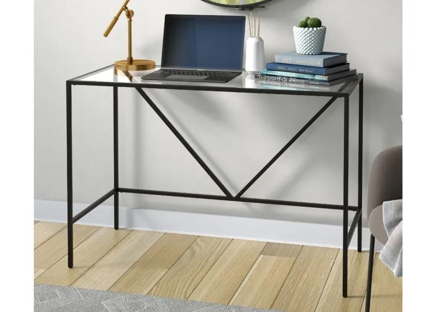 Jeane Writing Desk in Blackened Bronze by Hudson & Canal