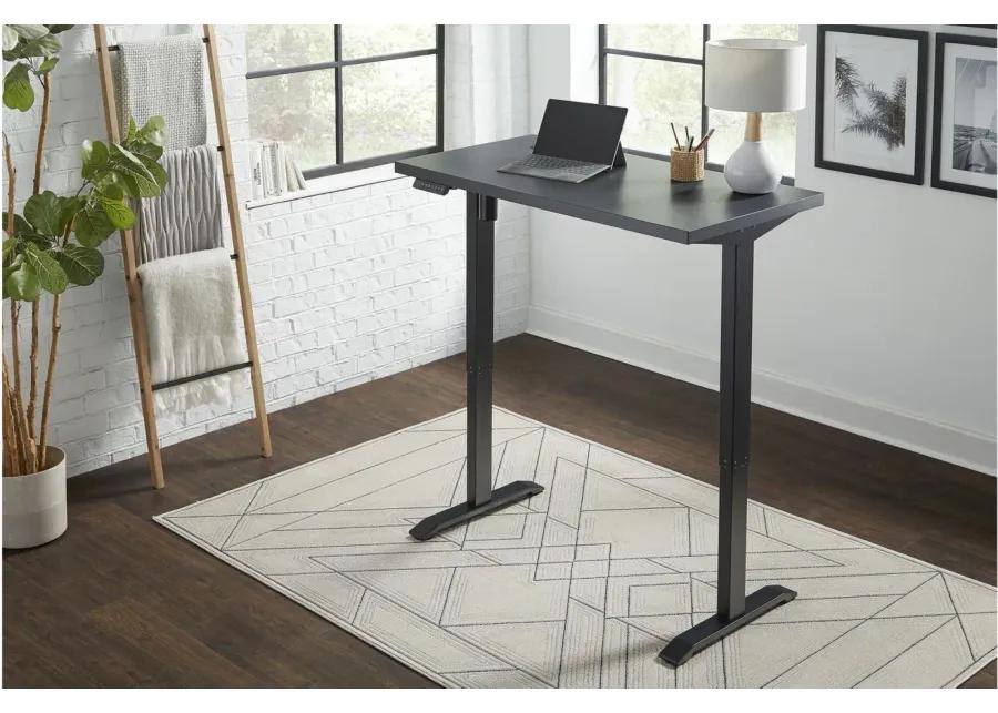 Viviana Adjustable-Height Standing Computer Desk in Black by Martin Furniture