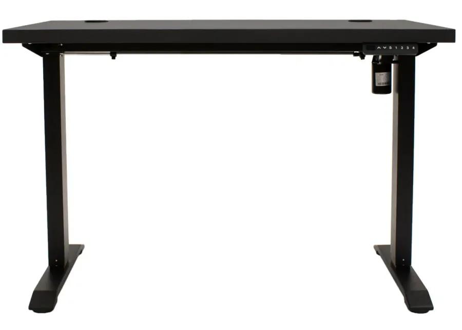 Viviana Adjustable-Height Standing Computer Desk in Black by Martin Furniture