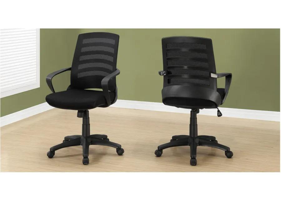 Llewellyn Home Office Chair in Black by Monarch Specialties