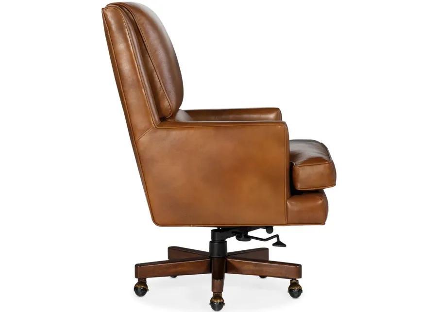 Wright Executive Swivel Tilt Chair in Voyage Cedar by Hooker Furniture