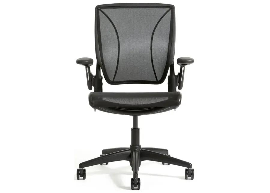 Humanscale World One Ergonomic Office Chair in Black Mesh by Humanscaleoration