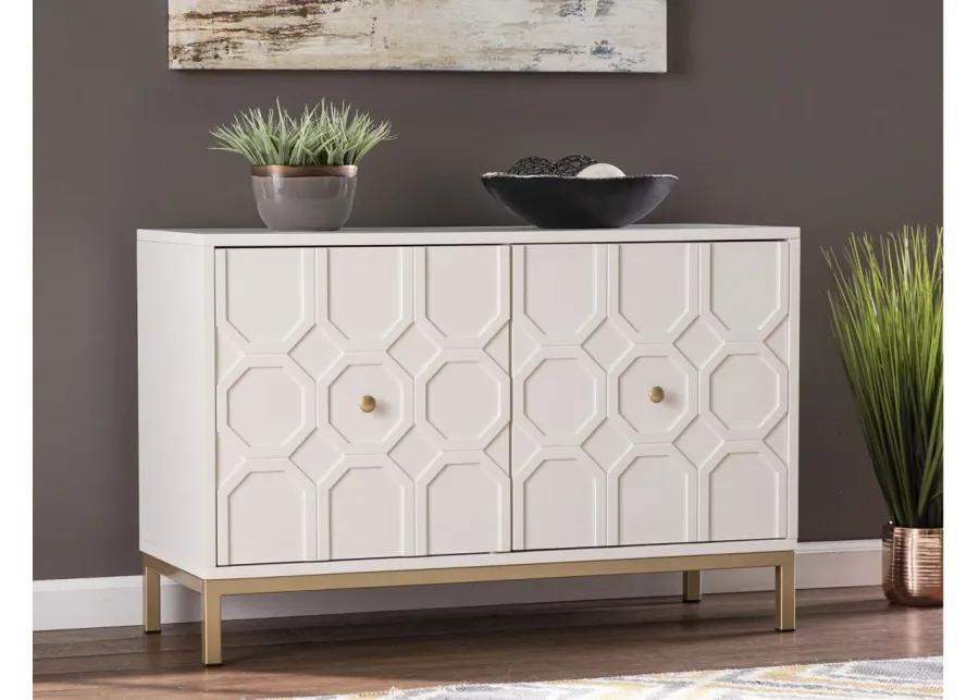 Farrelly Double-Door Cabinet in White by SEI Furniture