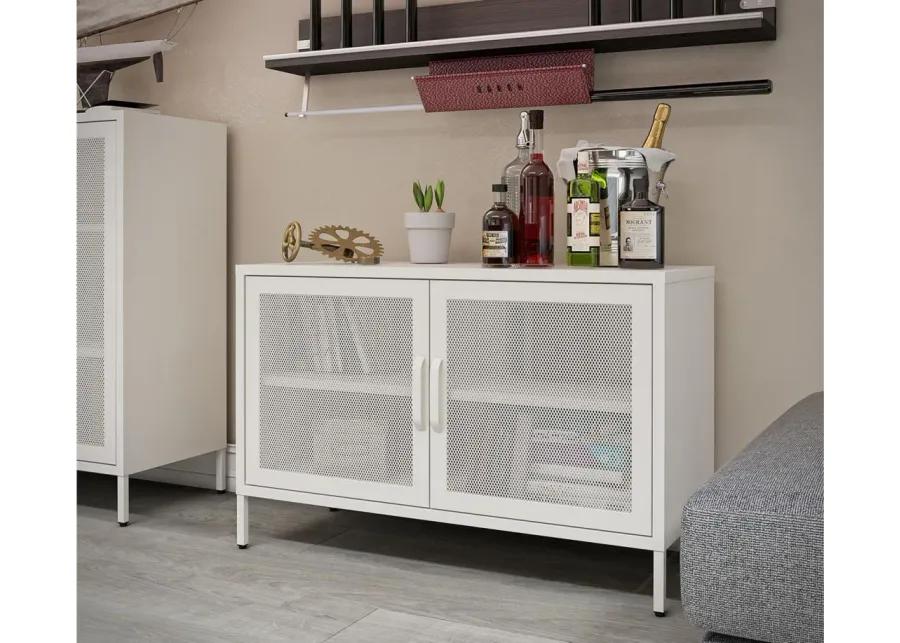 Sunset District Storage Cabinet in White by DOREL HOME FURNISHINGS