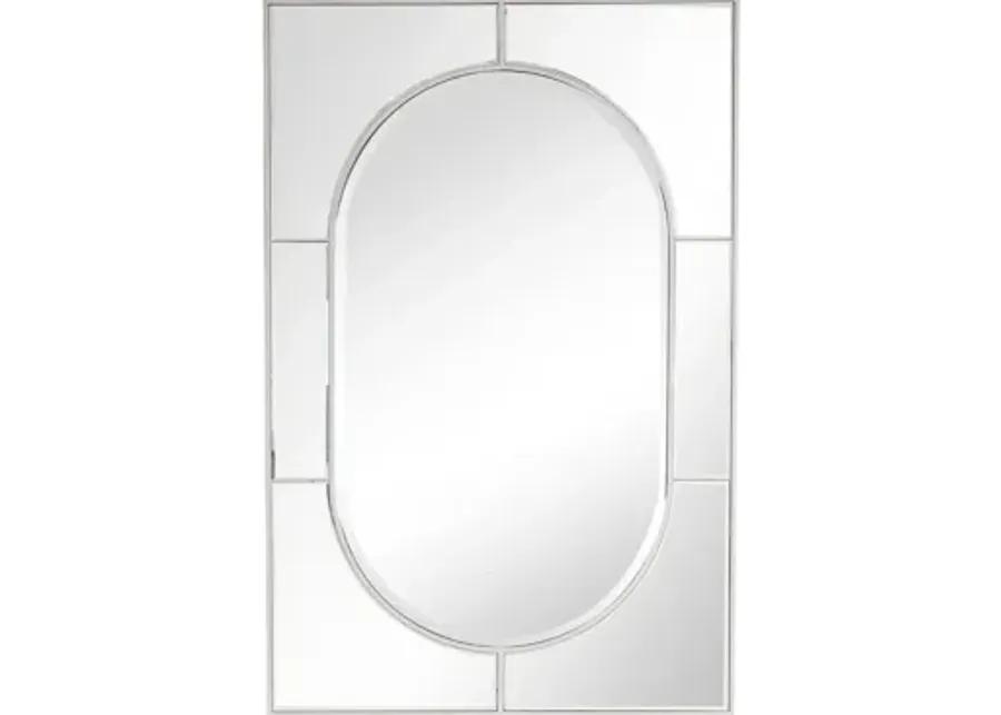 Helena Wall Mirror in Silver by CAMDEN ISLE