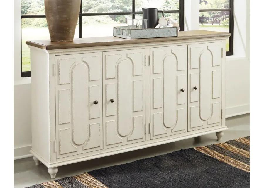 Roranville Accent Cabinet in Antique White by Ashley Furniture