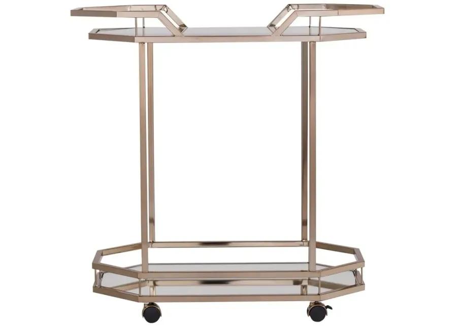 Giselle Bar Cart in Champagne by SEI Furniture