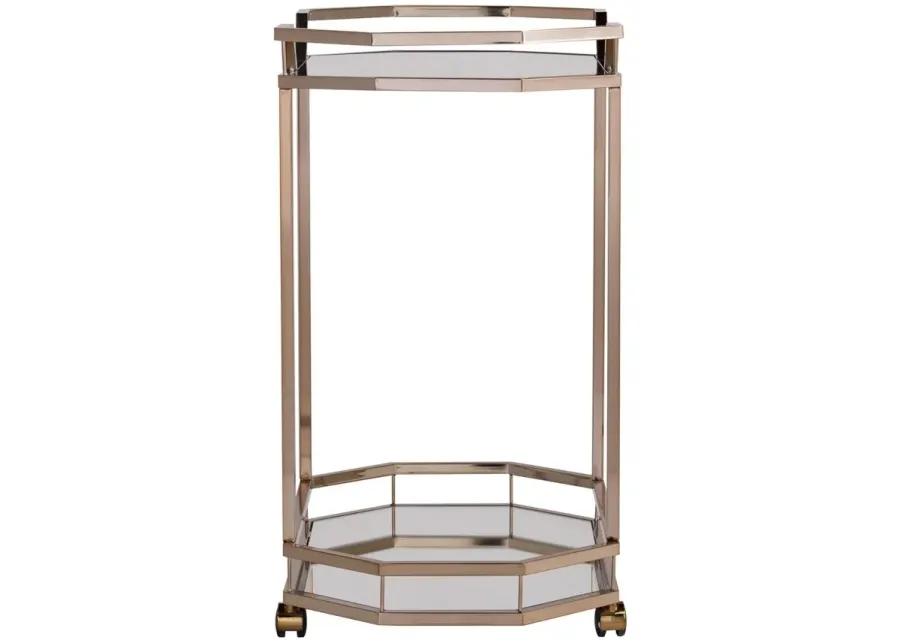 Giselle Bar Cart in Champagne by SEI Furniture