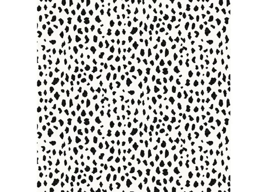 Lisbon Room Divider in White/Black/Dalmatian Print by Skyline