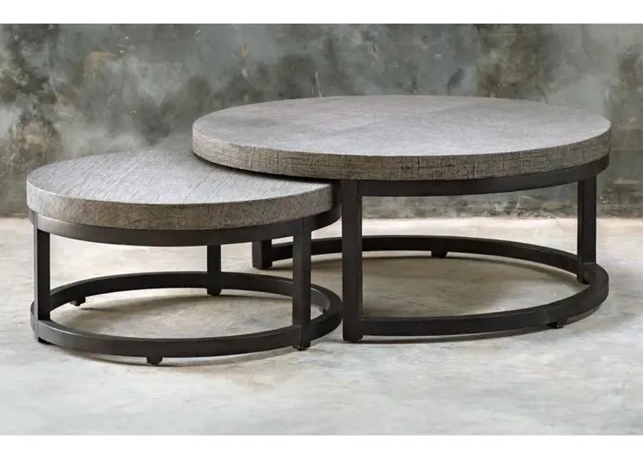 Aiyara Nesting Tables in Gray by Uttermost