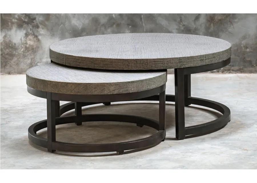 Aiyara Nesting Tables in Gray by Uttermost