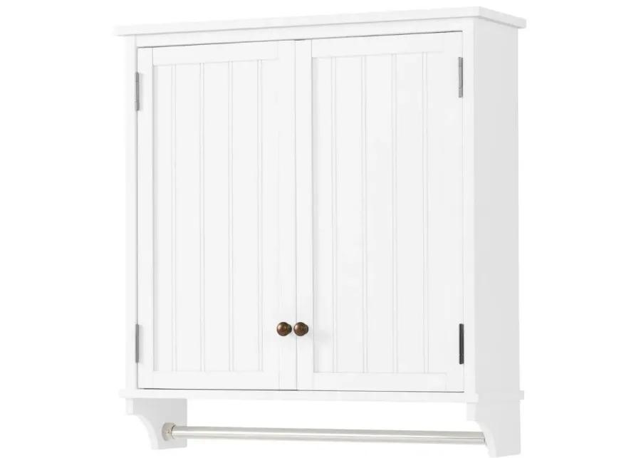 Dover 2-pc Over-Toilet Hutch w/ Cabinet in White by Bolton Furniture
