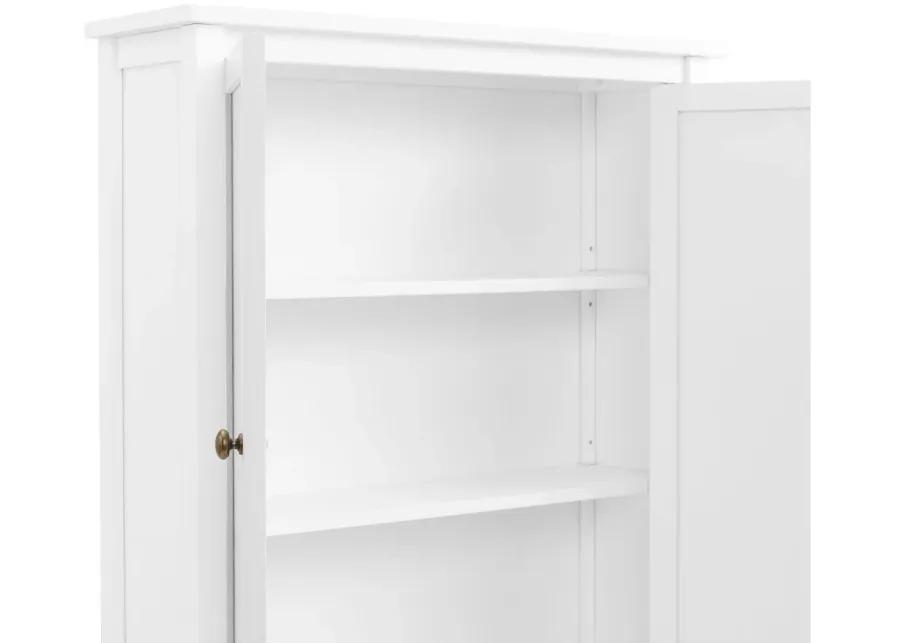 Dover 2-pc Over-Toilet Hutch w/ Cabinet in White by Bolton Furniture