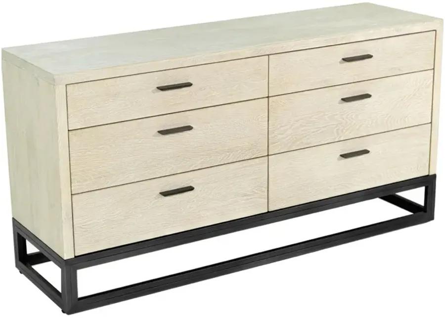 Starlight 6 Drawer Dresser in Beige by LH Imports Ltd