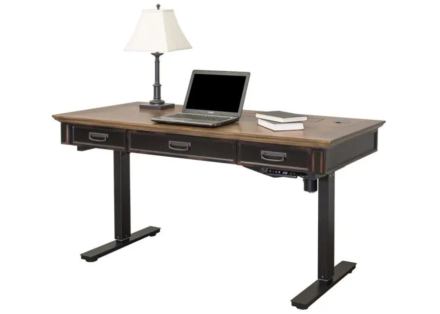 Hartford Adjustable-Height Standing Writing Desk in Black by Martin Furniture